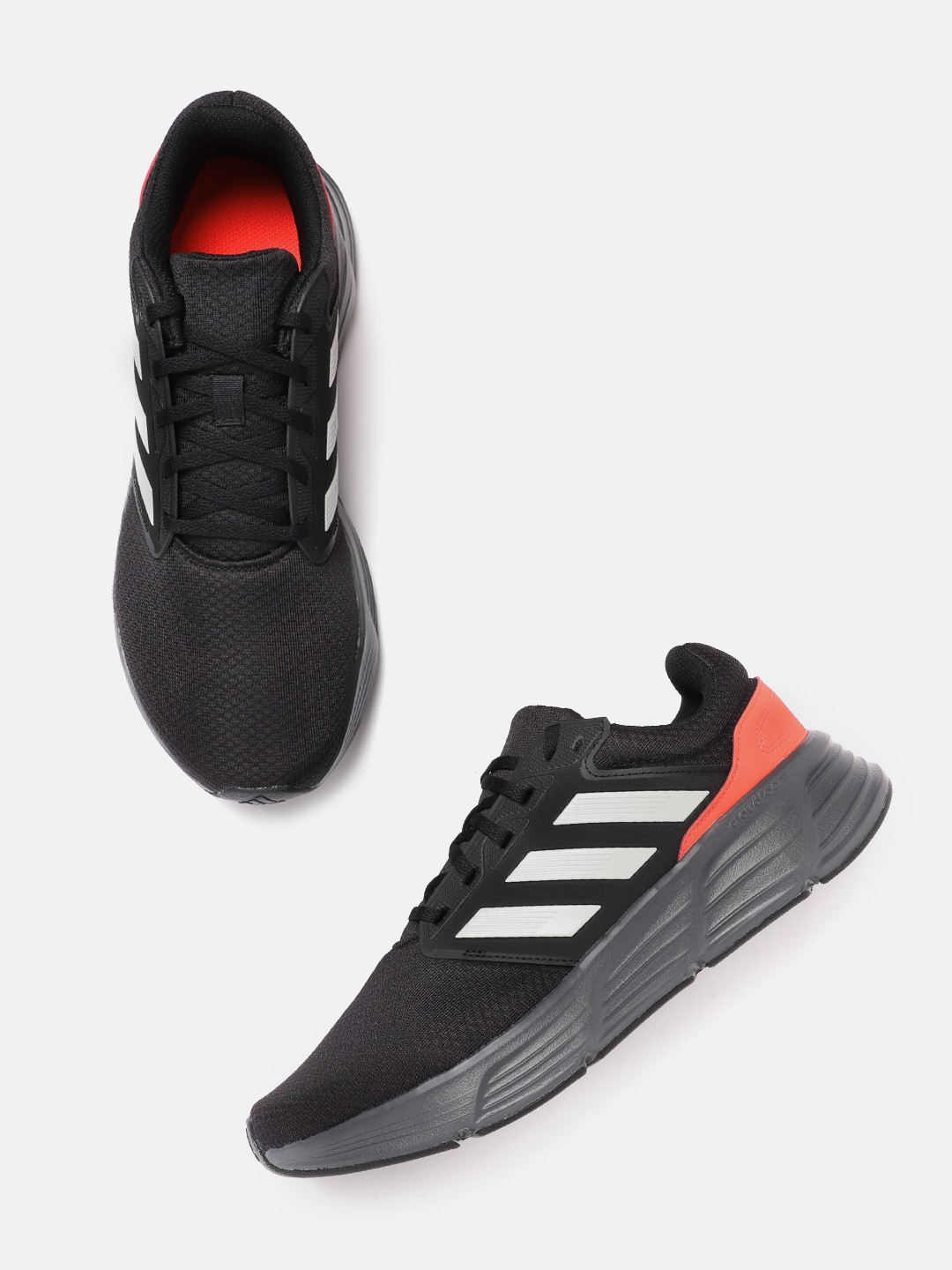 

ADIDAS Men Woven Design GALAXY 6 Running Shoes, Black