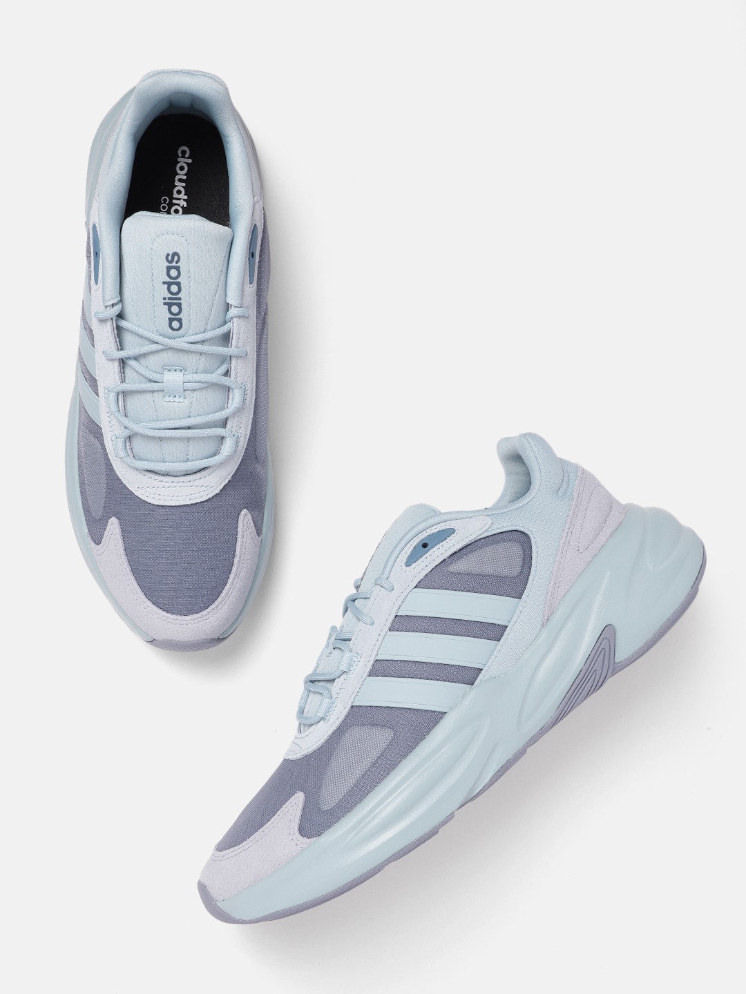 

ADIDAS Men Woven Design Ozelle Running Shoes, Grey