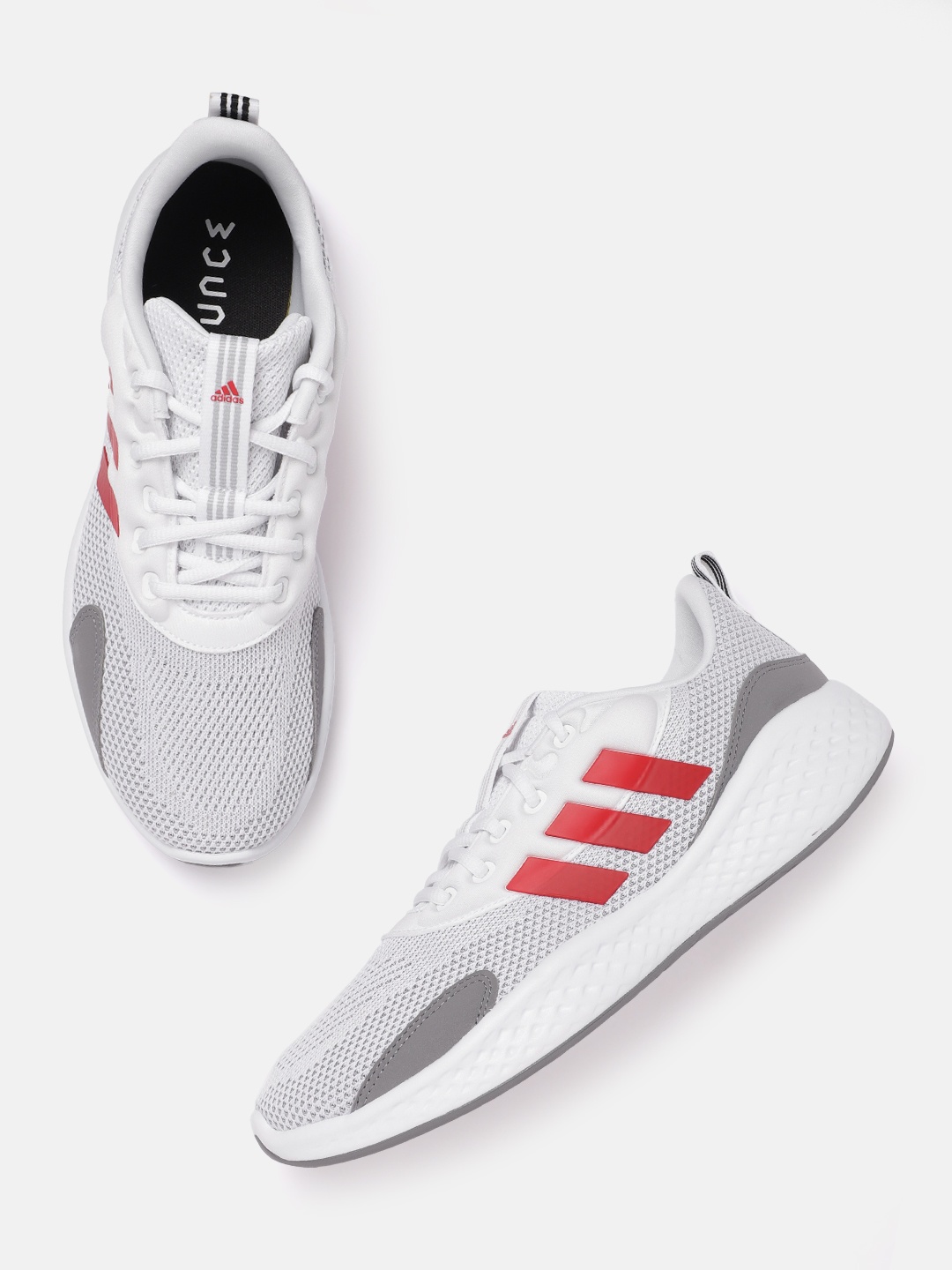 

ADIDAS Men Woven Design FluidFlow 3.0 Running Shoes, White