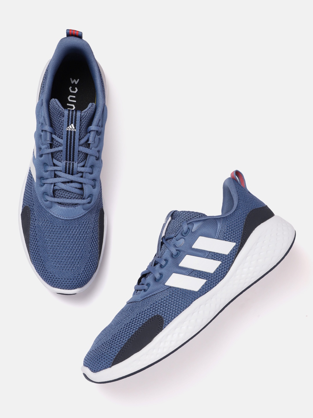 

ADIDAS Men Woven Design FluidFlow 3.0 Running Shoes, Blue