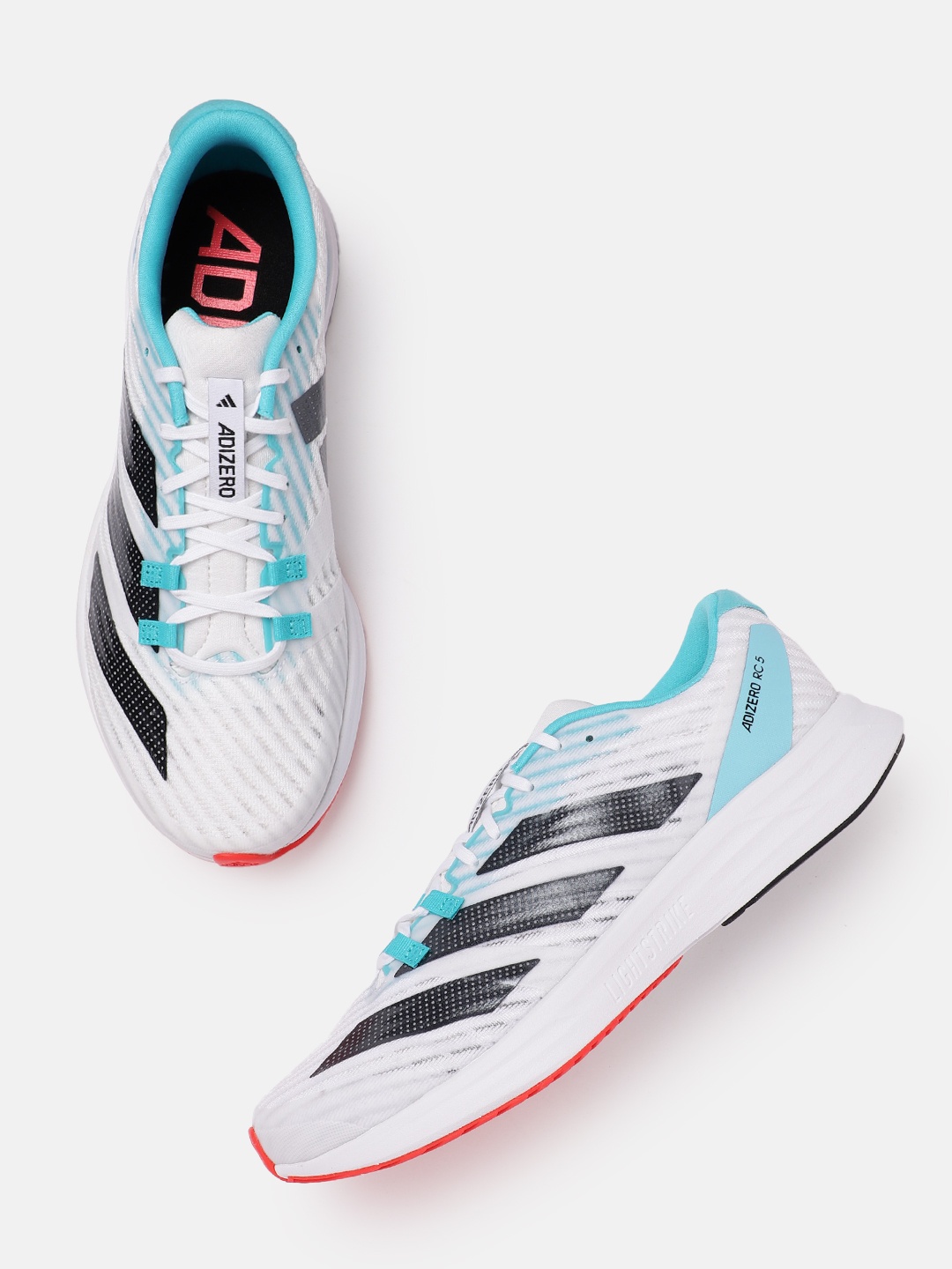 

ADIDAS Unisex Lace-Up Running Shoes, White