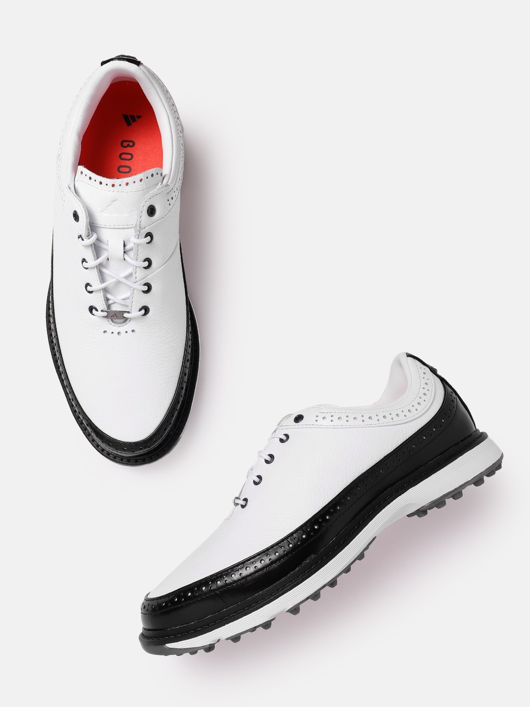 

ADIDAS Unisex Textured Detail Leather MC80 Golf Shoes, White