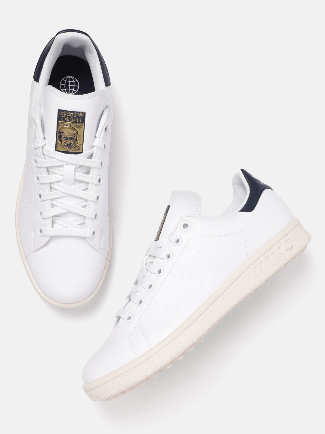 

ADIDAS Unisex Perforated Detail Stan Smith Golf Shoes, White