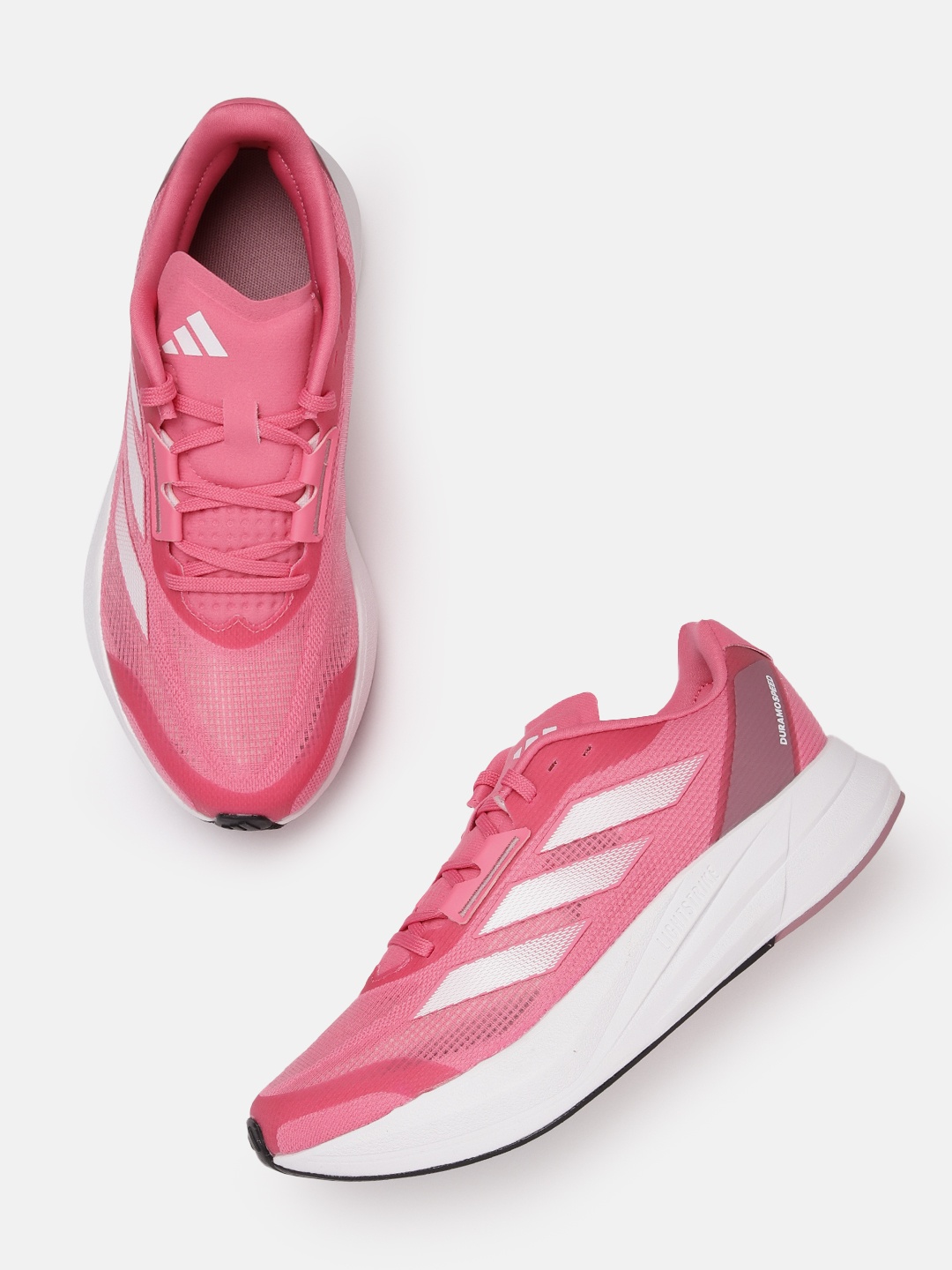 

ADIDAS Women Woven Design Duramo Speed Running Shoes, Pink