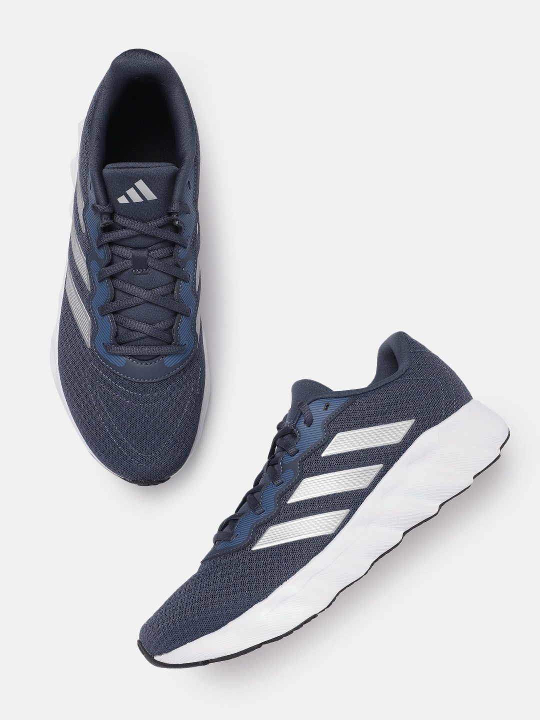 

ADIDAS Women Woven Design Switch Move Running Shoes, Navy blue