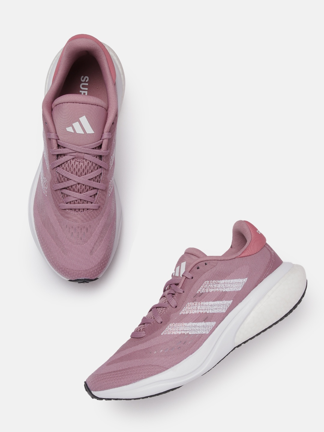 

ADIDAS Women Woven Design Boost & Bounce Midsole Supernova 3 Running Shoes, Pink