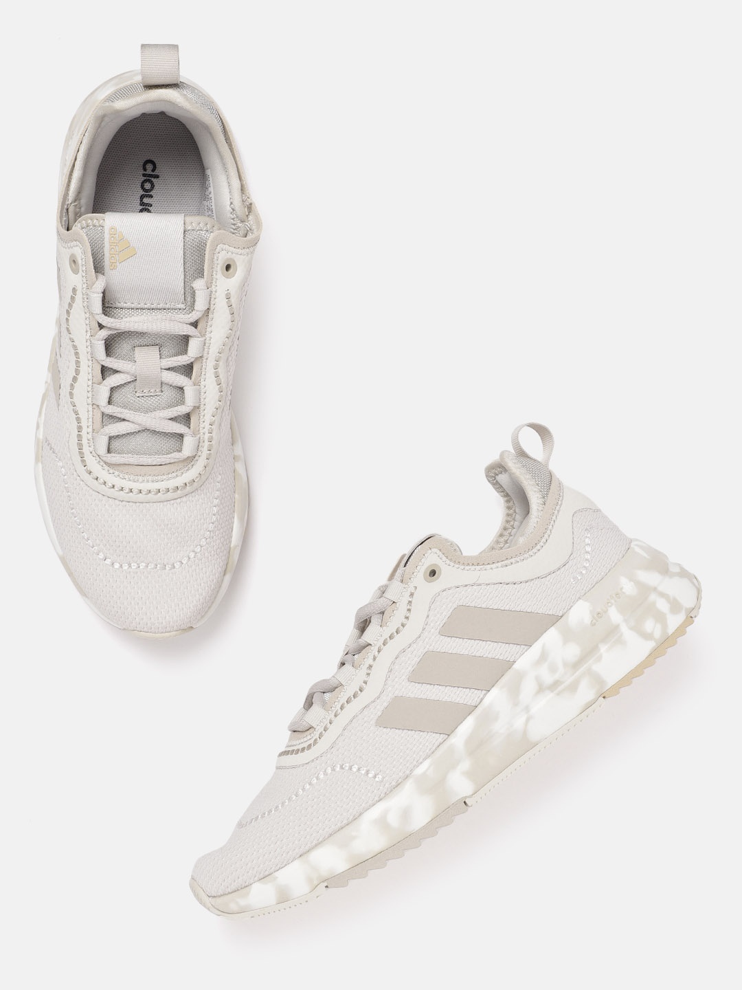 

ADIDAS Women Woven Design Fukasa Run Running Shoes, Beige