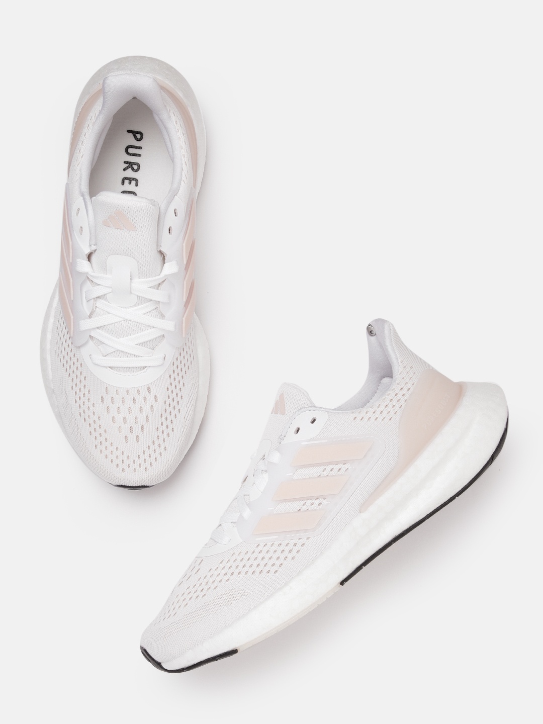 

ADIDAS Women Woven Design PUREBOOST 23 Running Shoes, White