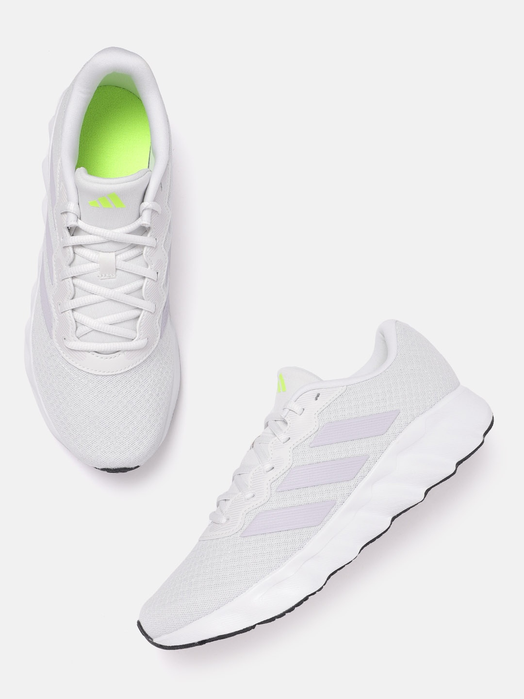 

ADIDAS Women Woven Design Switch Run Running Shoes, White