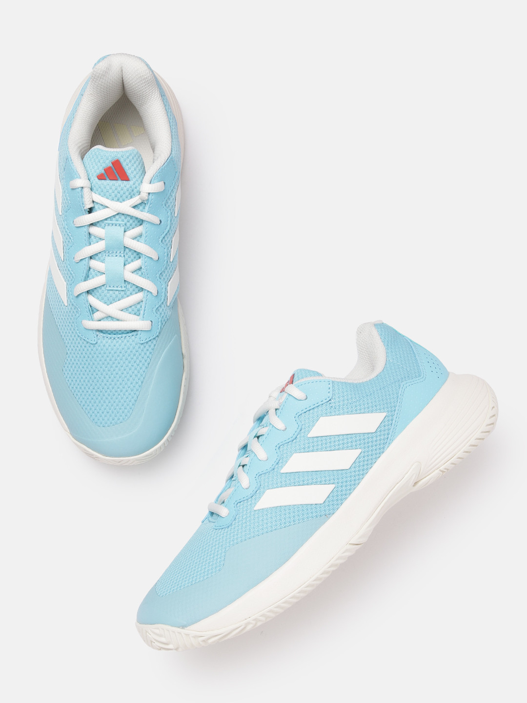 

ADIDAS Women Woven Design GameCourt 2 Tennis Shoes, Blue