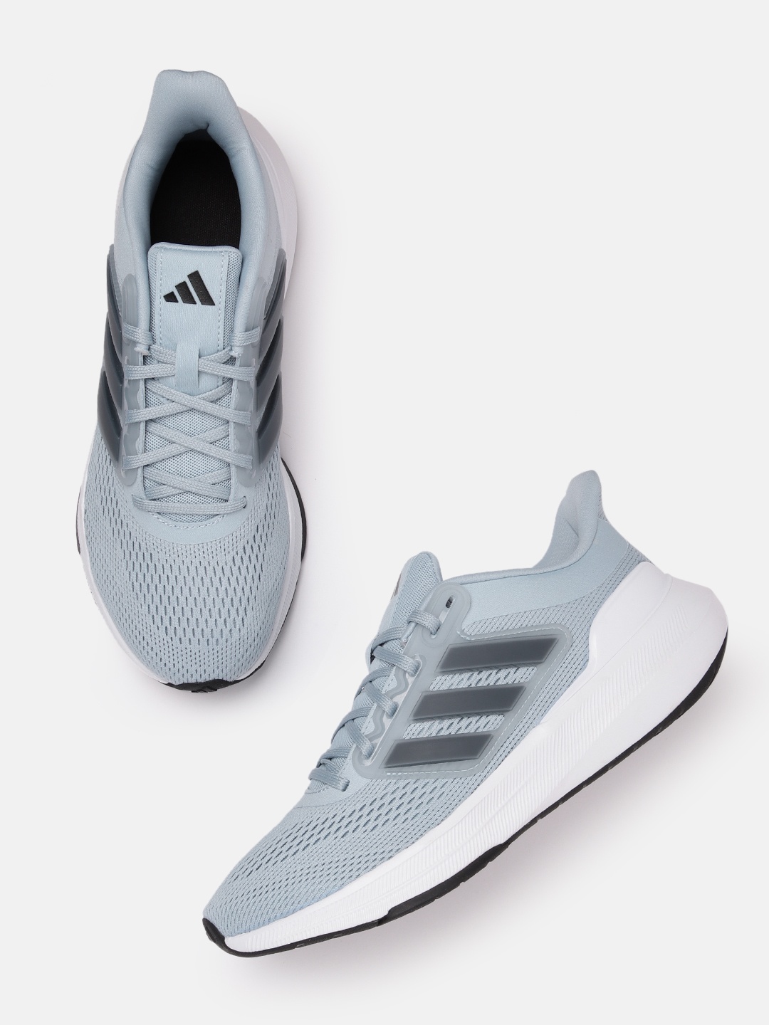 

ADIDAS Women Woven Design Ultra Bounce Running Shoes with Striped Detail, Blue