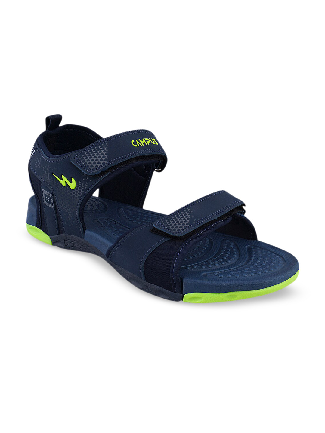 

Campus Men Printed Sports Sandals, Navy blue