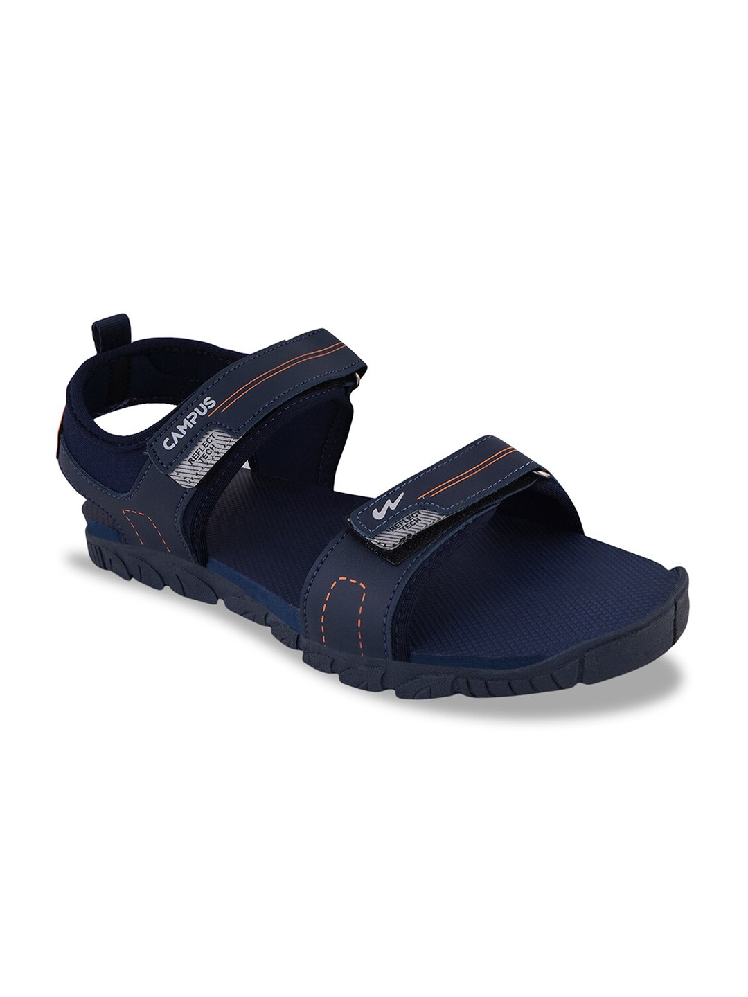 

Campus Men Printed Sports Sandals, Navy blue