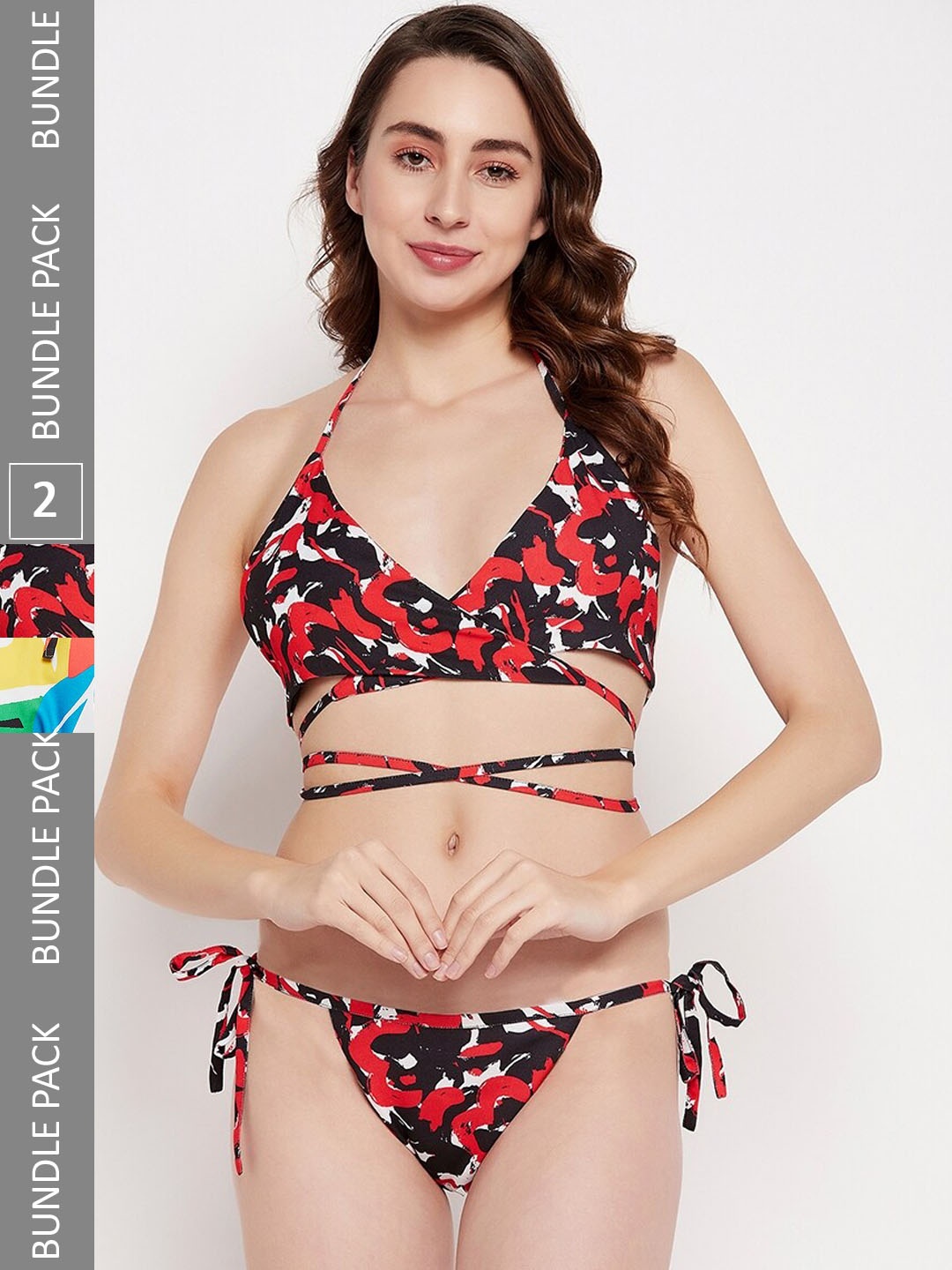 

SECRETS BY ZEROKAATA Pack Of 2 Assorted Beach Wear Bikini Sets