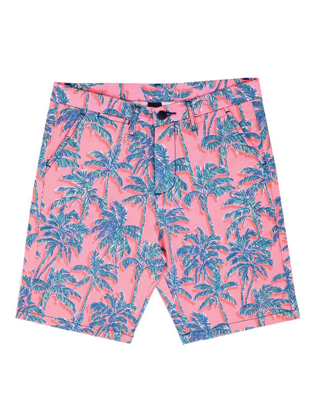 

Peter England Boys Floral Printed Mid Rise Shorts, Pink