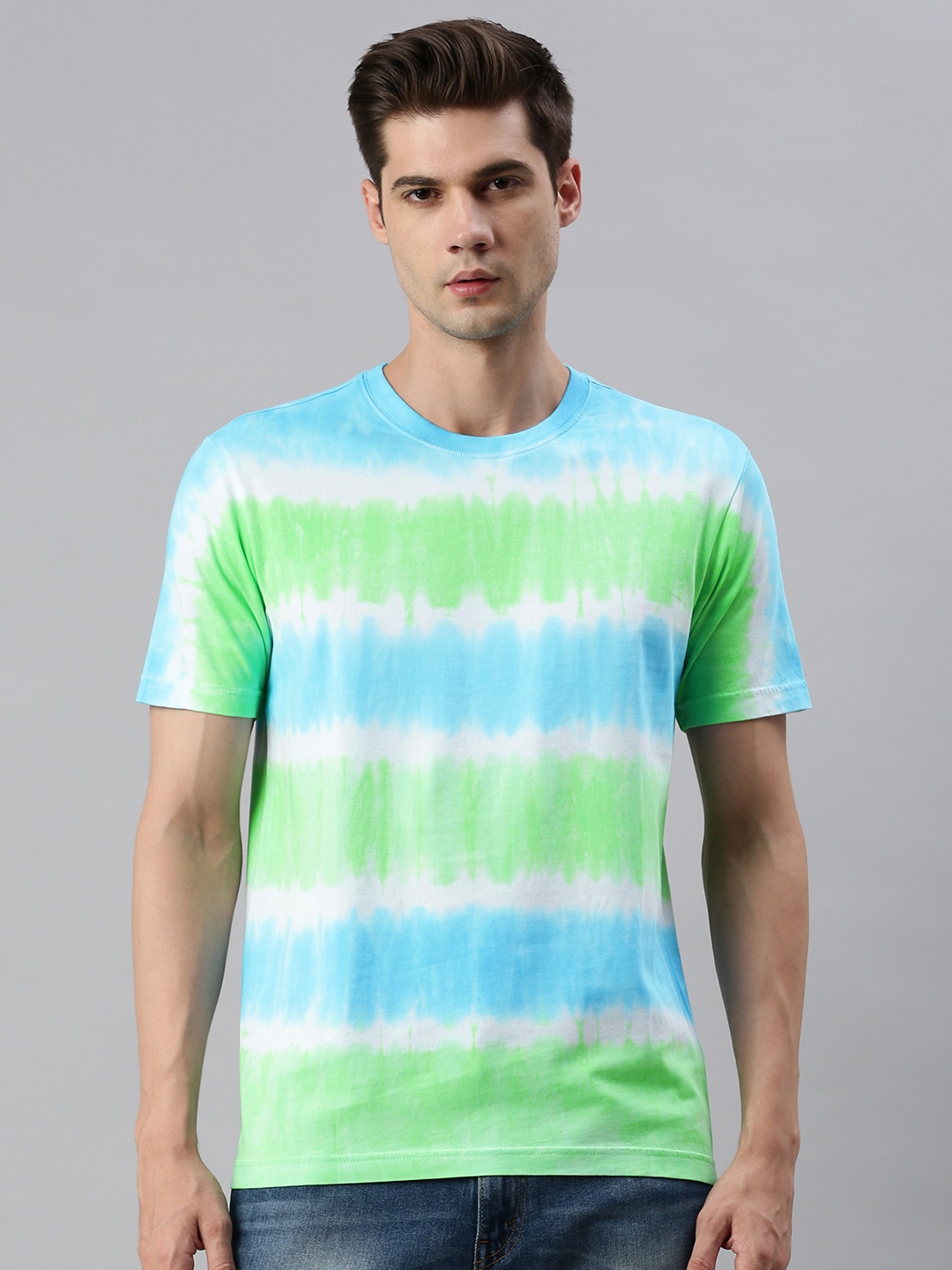 

Huetrap Men Tie & Dye Dyed T-shirt, White