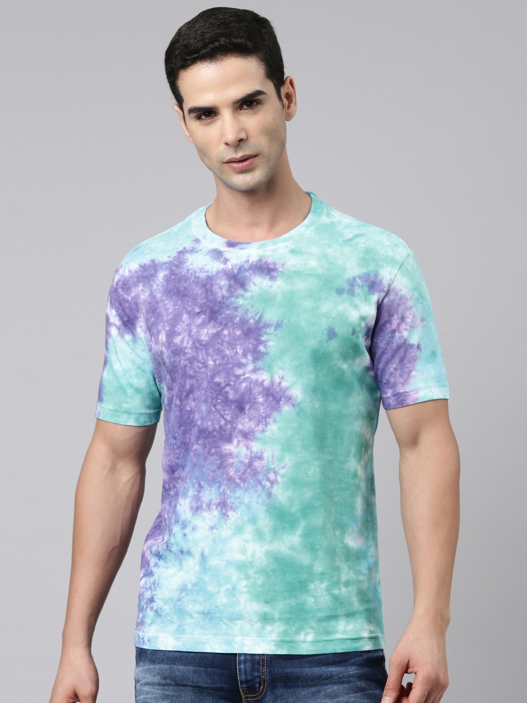 

Huetrap Holi Tie & Dye Regular Fit T-shirt, White