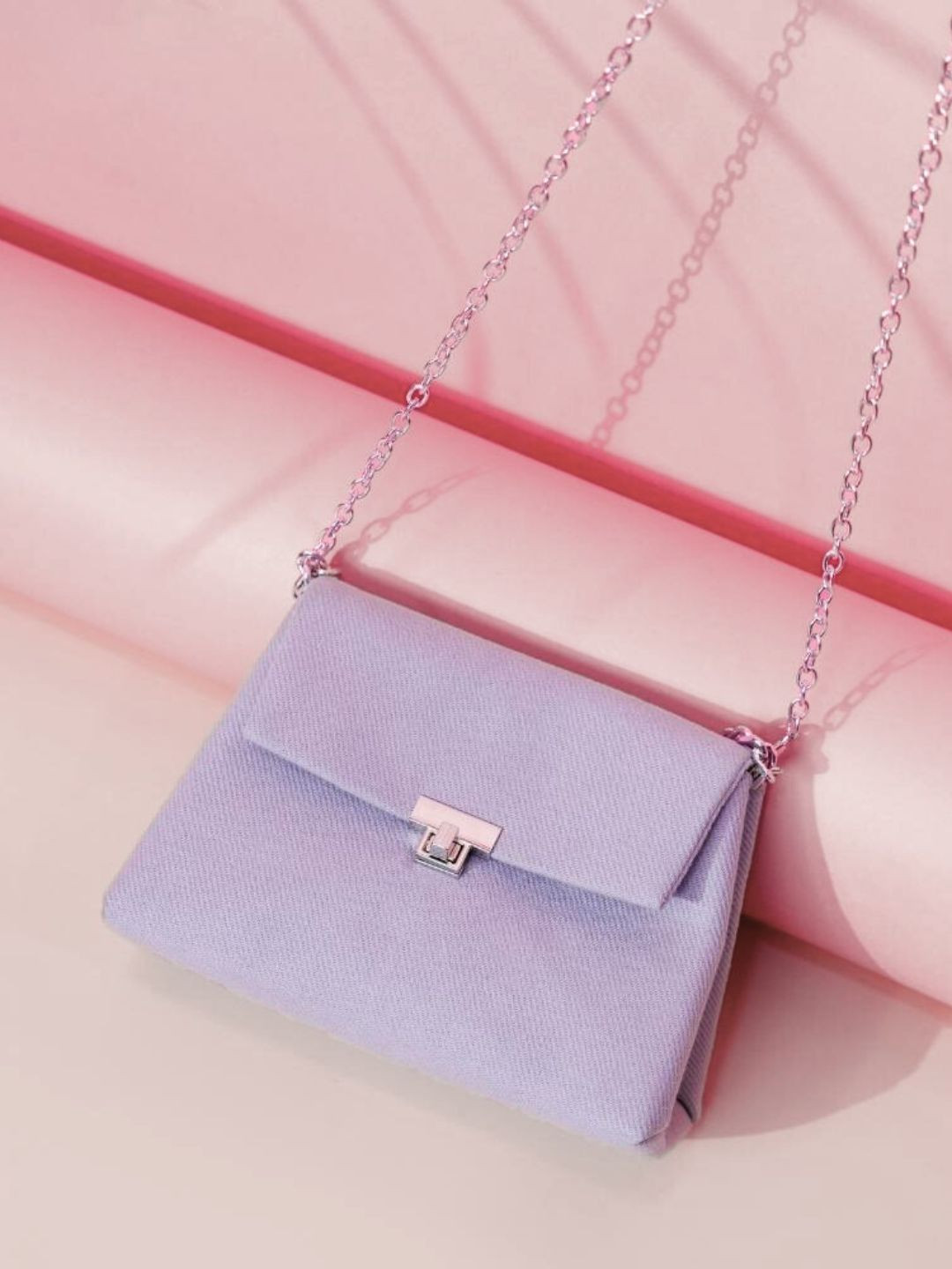 

EcoRight Textured Structured Cotton Sling Bag, Lavender