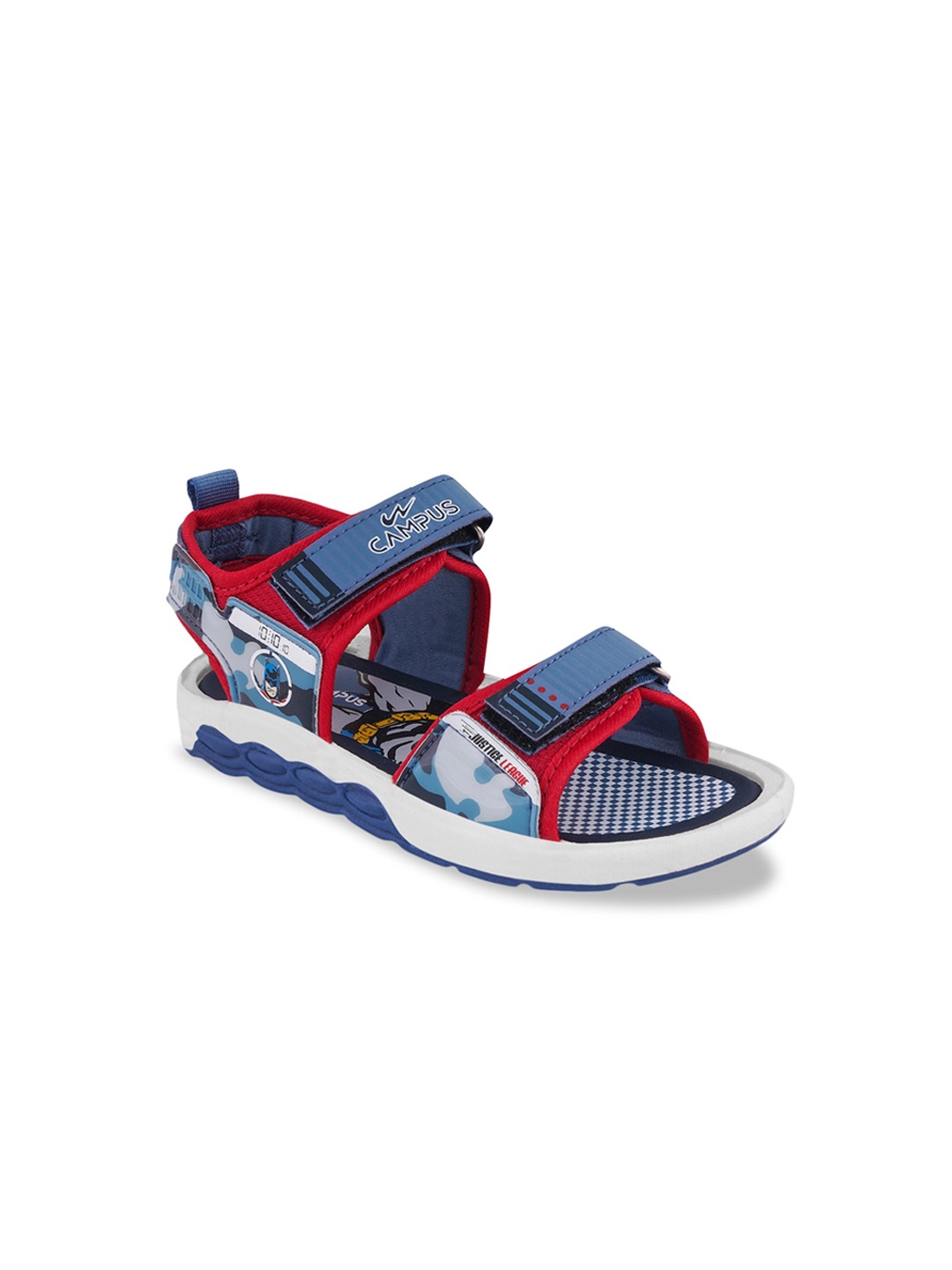 

Campus Kids Printed Sports Sandals, Blue