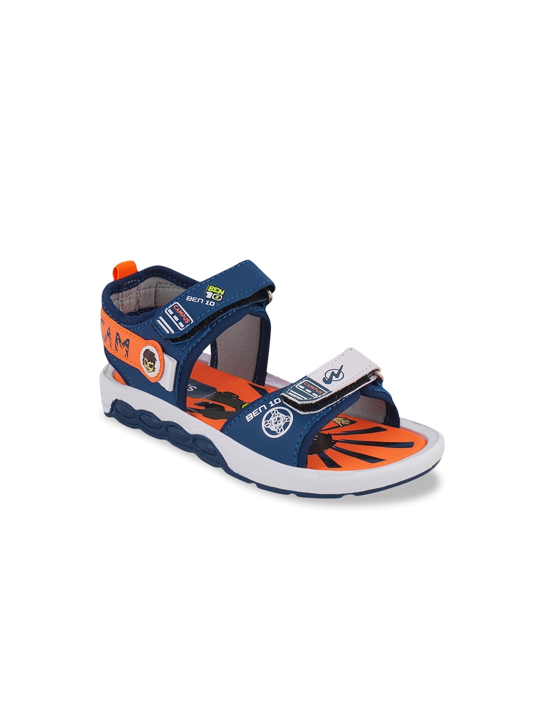 

Campus Kids Printed Sports Sandals, Blue