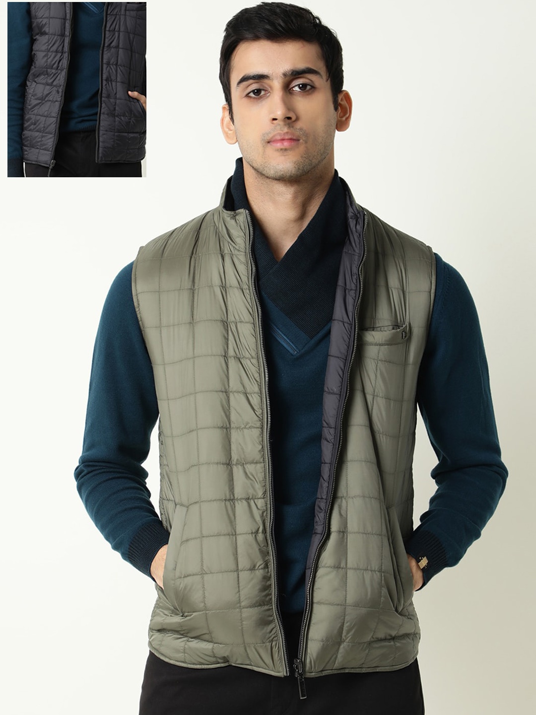 

RARE RABBIT Men Fillex Slim Fit Camouflage Puffer Jacket, Black