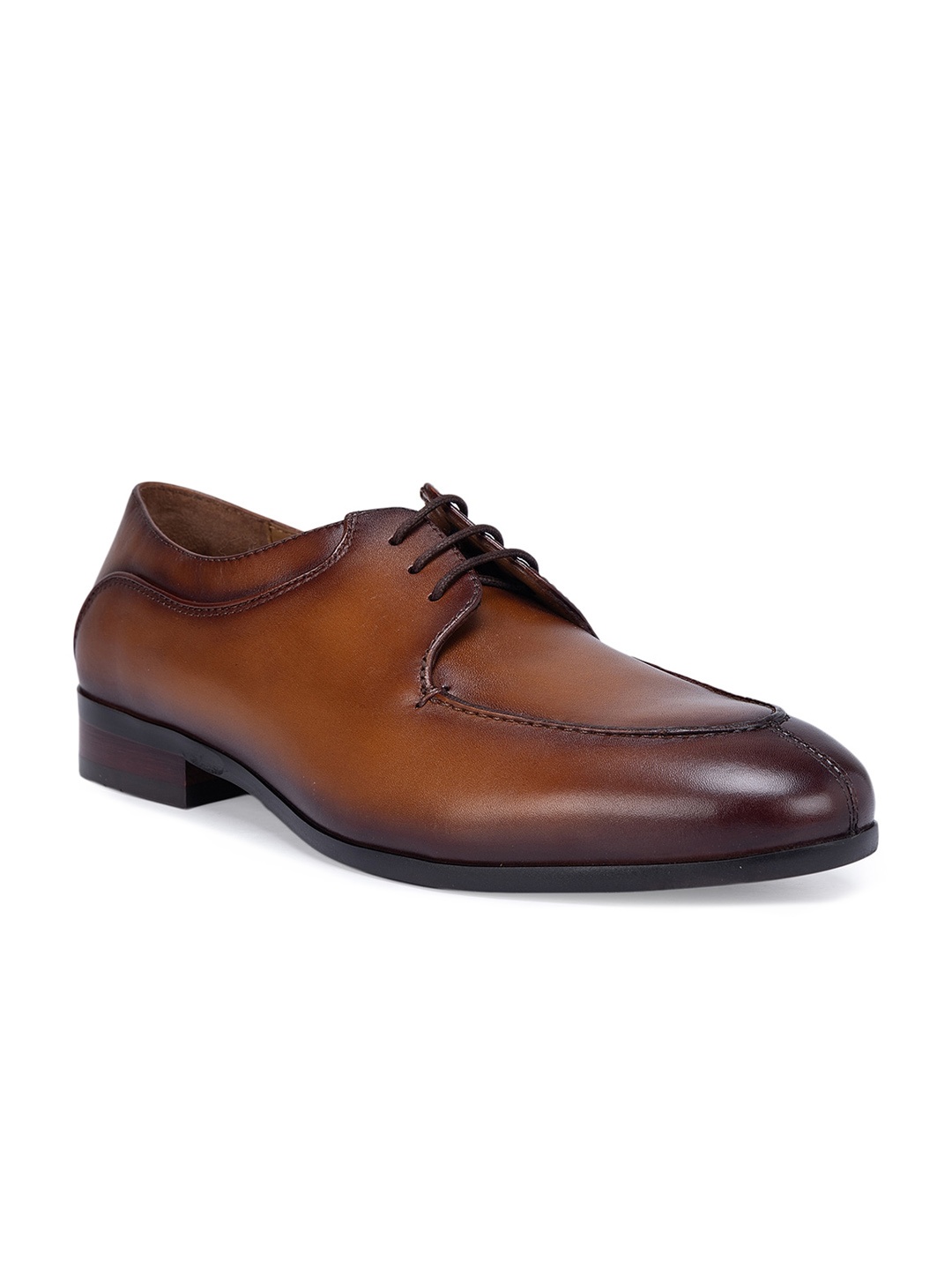 

ROSSO BRUNELLO Men Leather Formal Derbys, Tan
