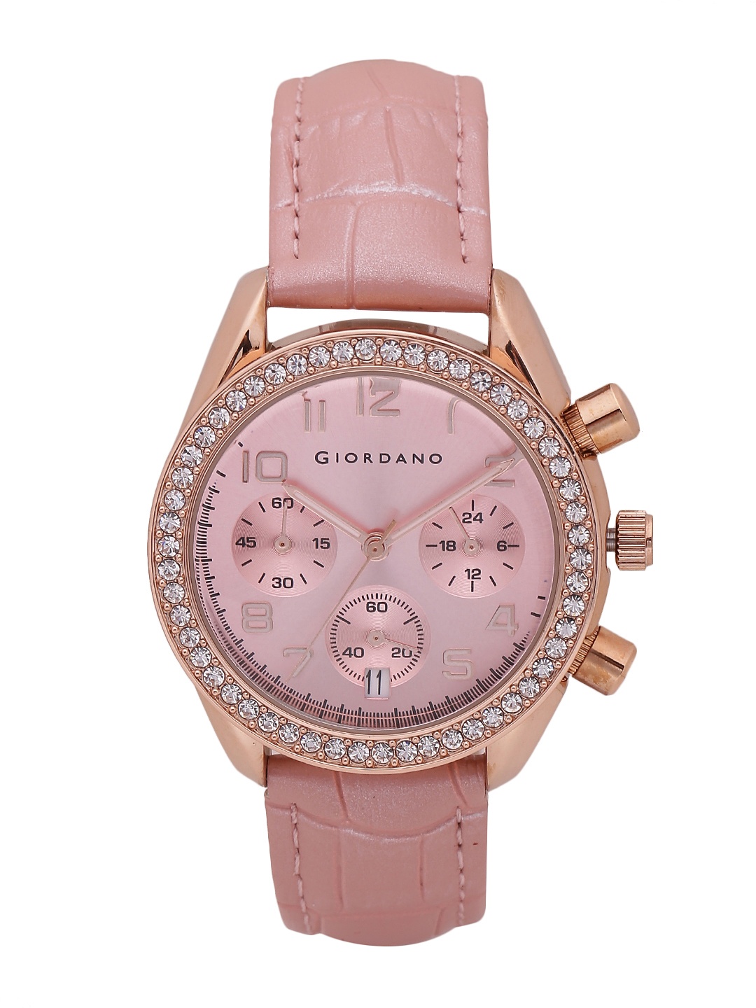 

GIORDANO Women Pink Analogue Watch