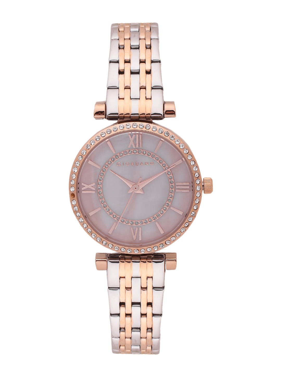 

GIORDANO Women Pink & Grey Analogue Watch 2844-44
