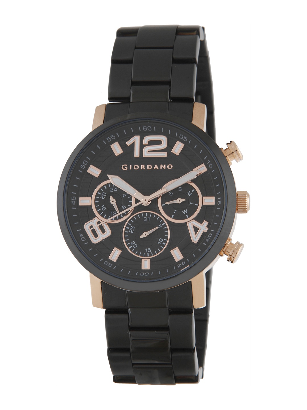 

GIORDANO Men Black Multifunction Watch 1874-22