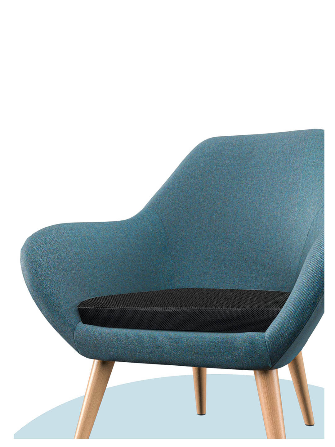 

Sleepsia Black Memory Foam Chair Seat Cushion