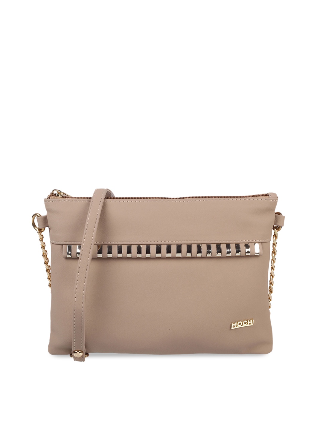 

Mochi Structured Sling Bag, Beige