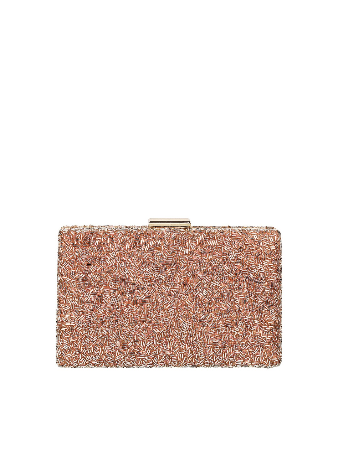 

Mochi Embellished Box Clutch, Pink