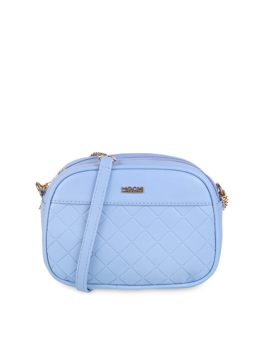 

Mochi Structured Sling Bag With Quilted, Blue