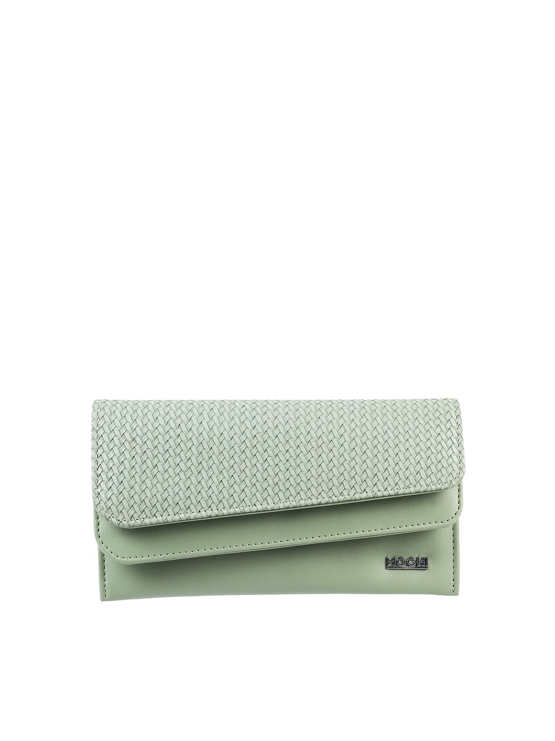 

Mochi Women Textured PU Two Fold Wallet, Green