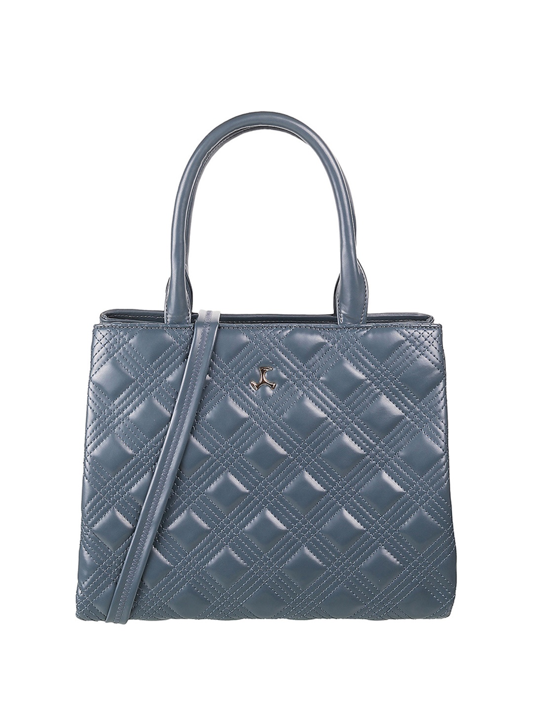 

Mochi Textured Structured Handheld Bag, Blue