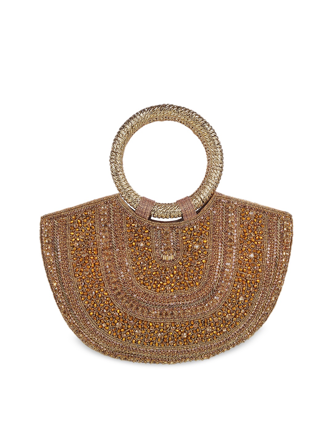 

Mochi Embellished Shopper Handheld Bag, Gold