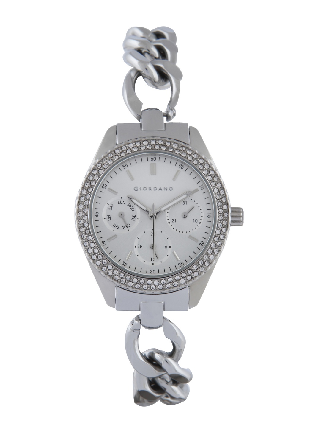 

GIORDANO Women Silver-Toned Analogue Watch 2884-11