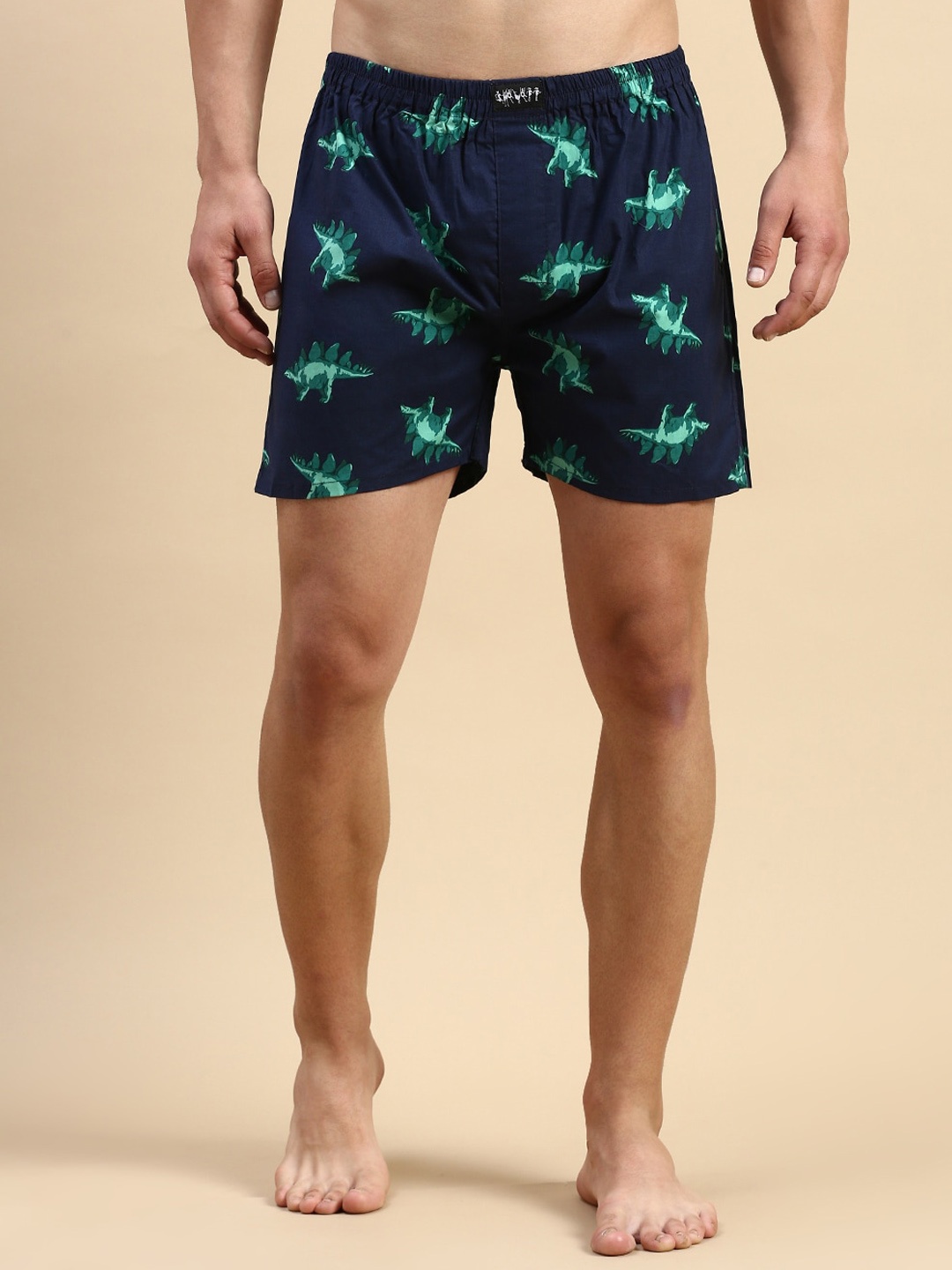 

SHOWOFF Men Printed Cotton Boxers, Navy blue