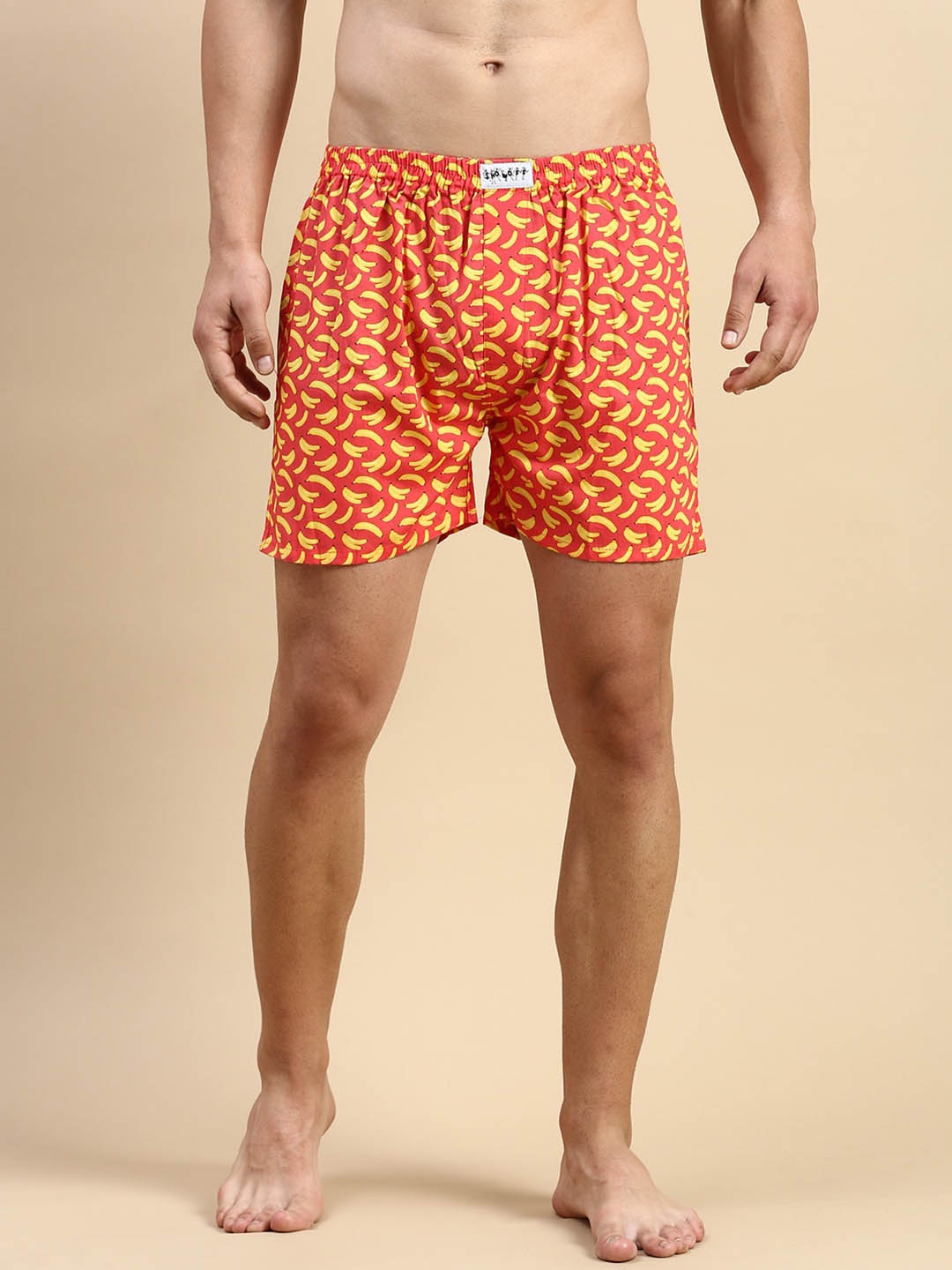 

SHOWOFF Men Conversational Printed Cotton Slim fit Boxer, Pink