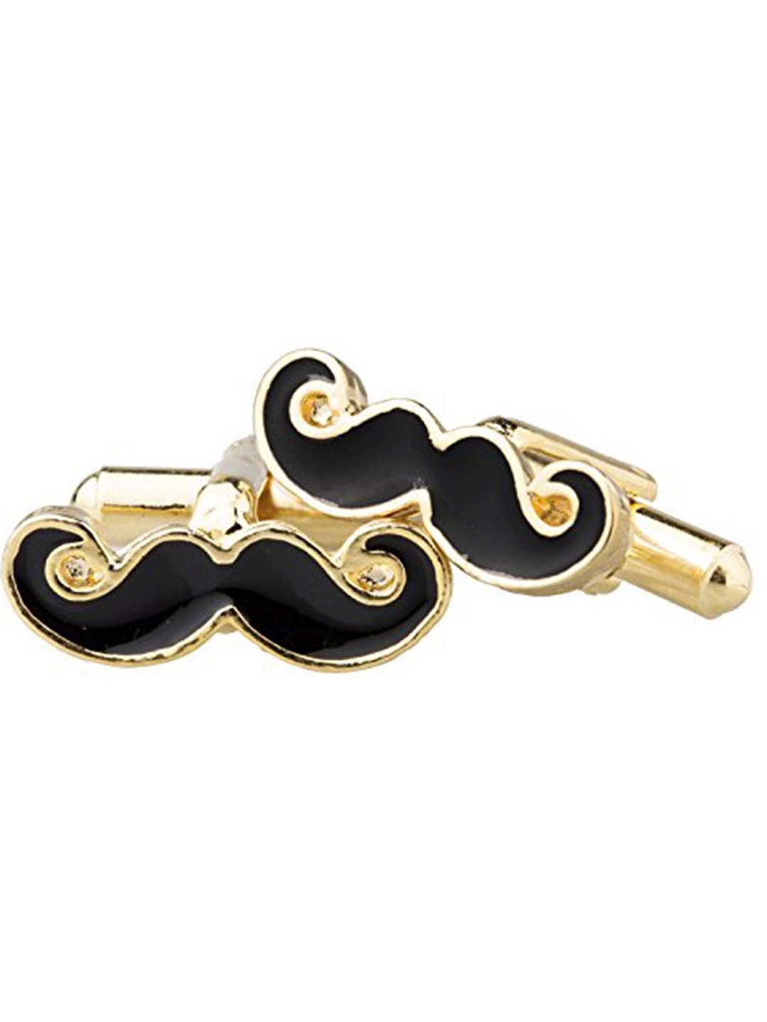 

ZIVOM Men Gold-Plated Moustache Formal Cufflink