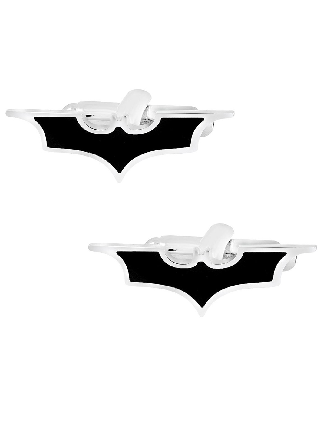 

ZIVOM Men Silver-Plated Batman Cufflinks