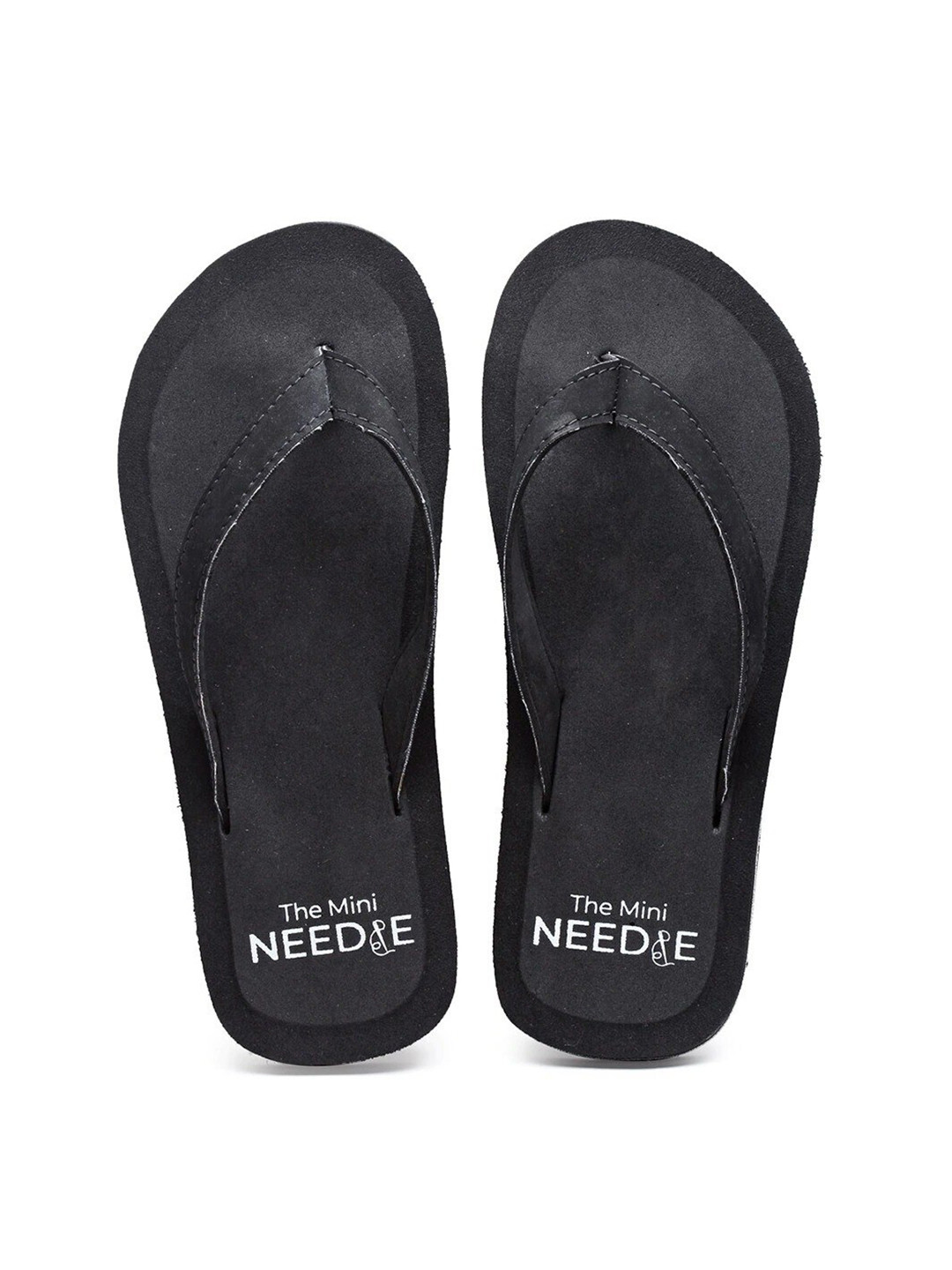 

The Mini NEEDLE Men Printed Thong Flip-Flops, Black
