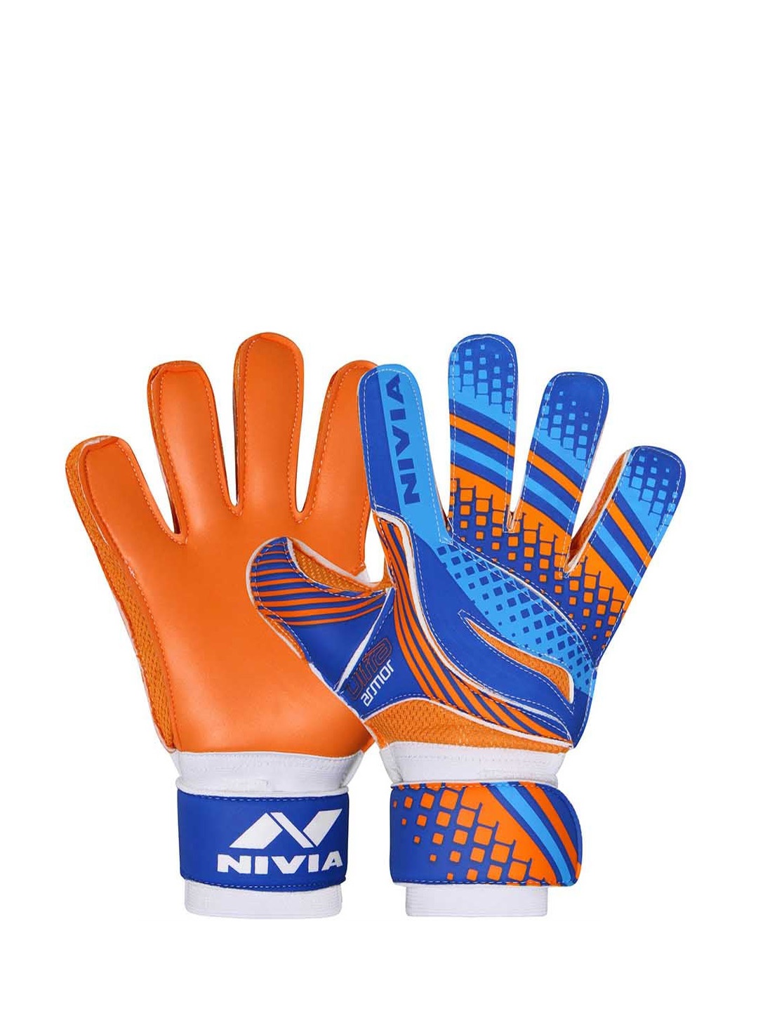 

NIVIA Men Printed Goalkeeper Gloves, Orange
