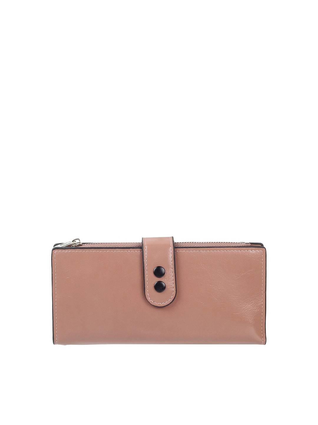 

WALKWAY by Metro Textured Three Fold Wallet, Peach