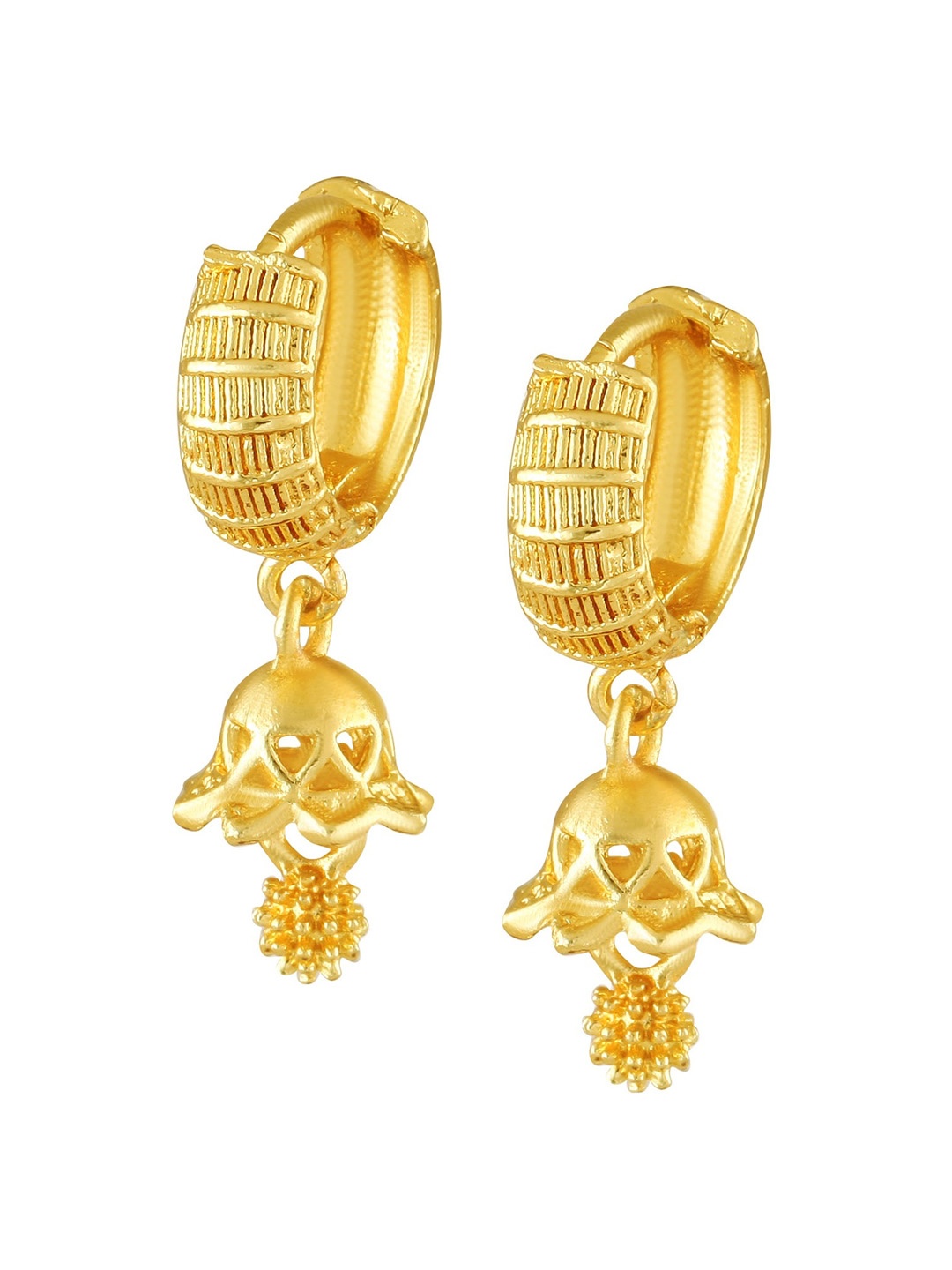 

Vighnaharta Gold-Plated Hoop Earrings