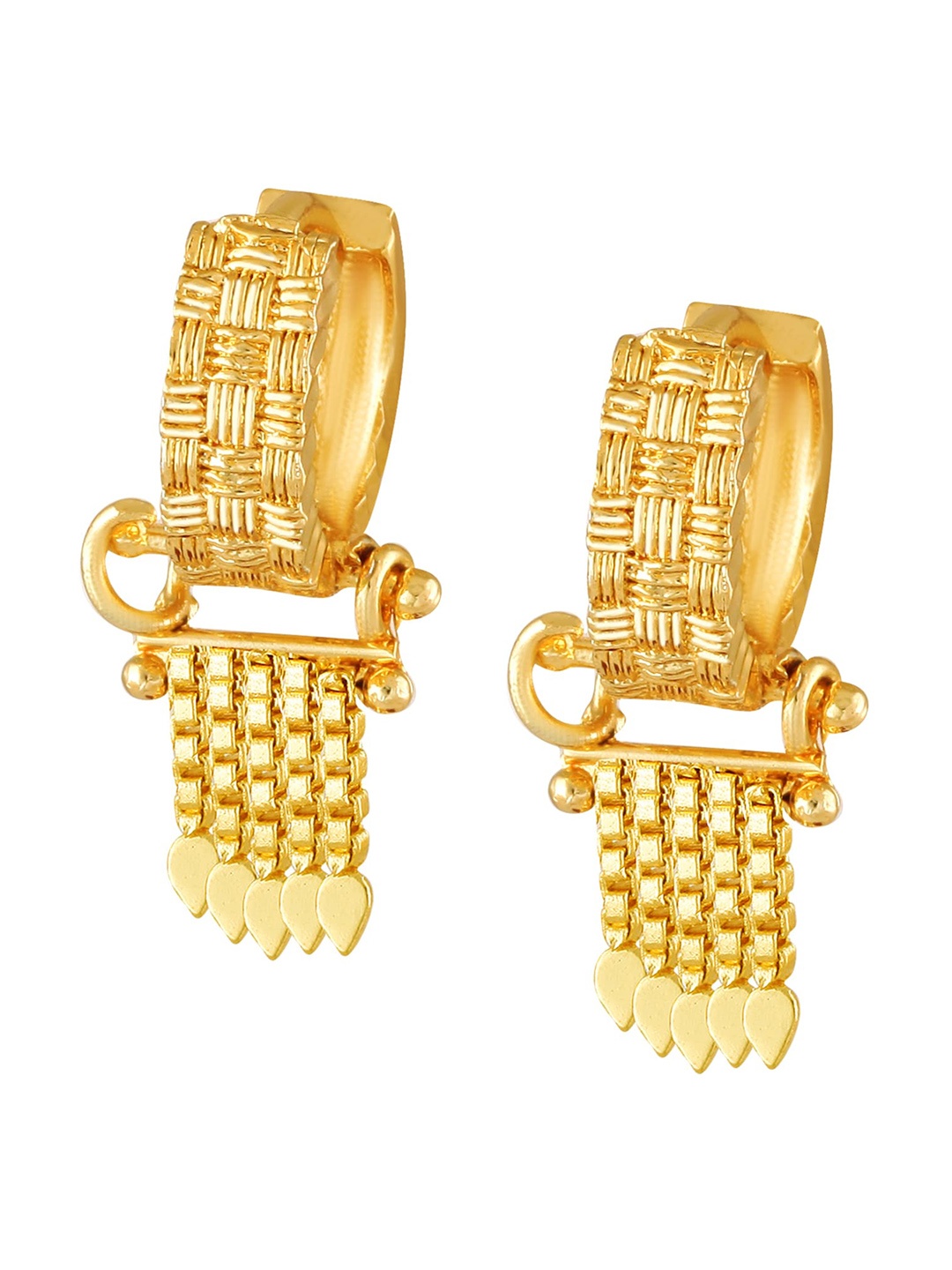 

Vighnaharta Gold-Plated Hoop Earrings