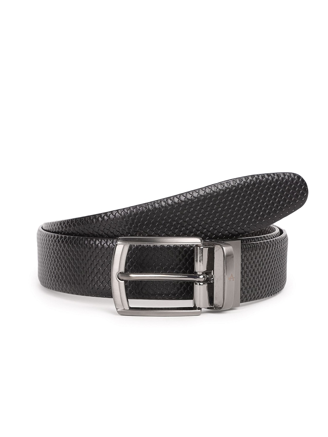 

Arrow Men Textured Leather Reversible Formal Belt, Black