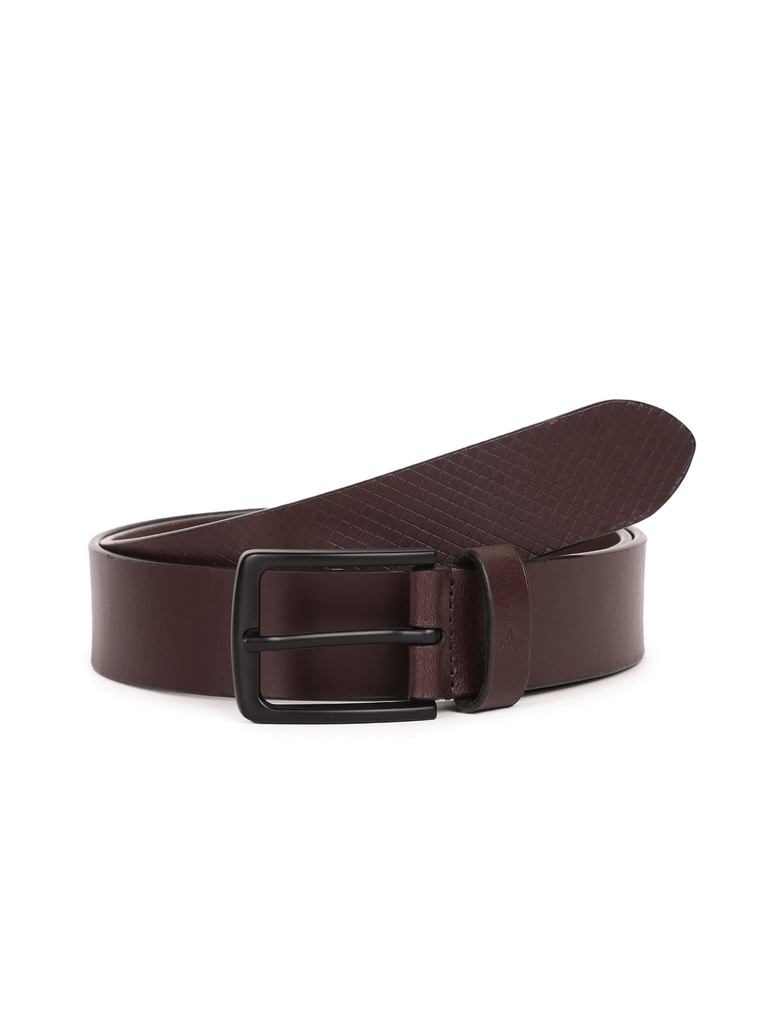 

Arrow Men Textured Leather Formal Belt, Brown