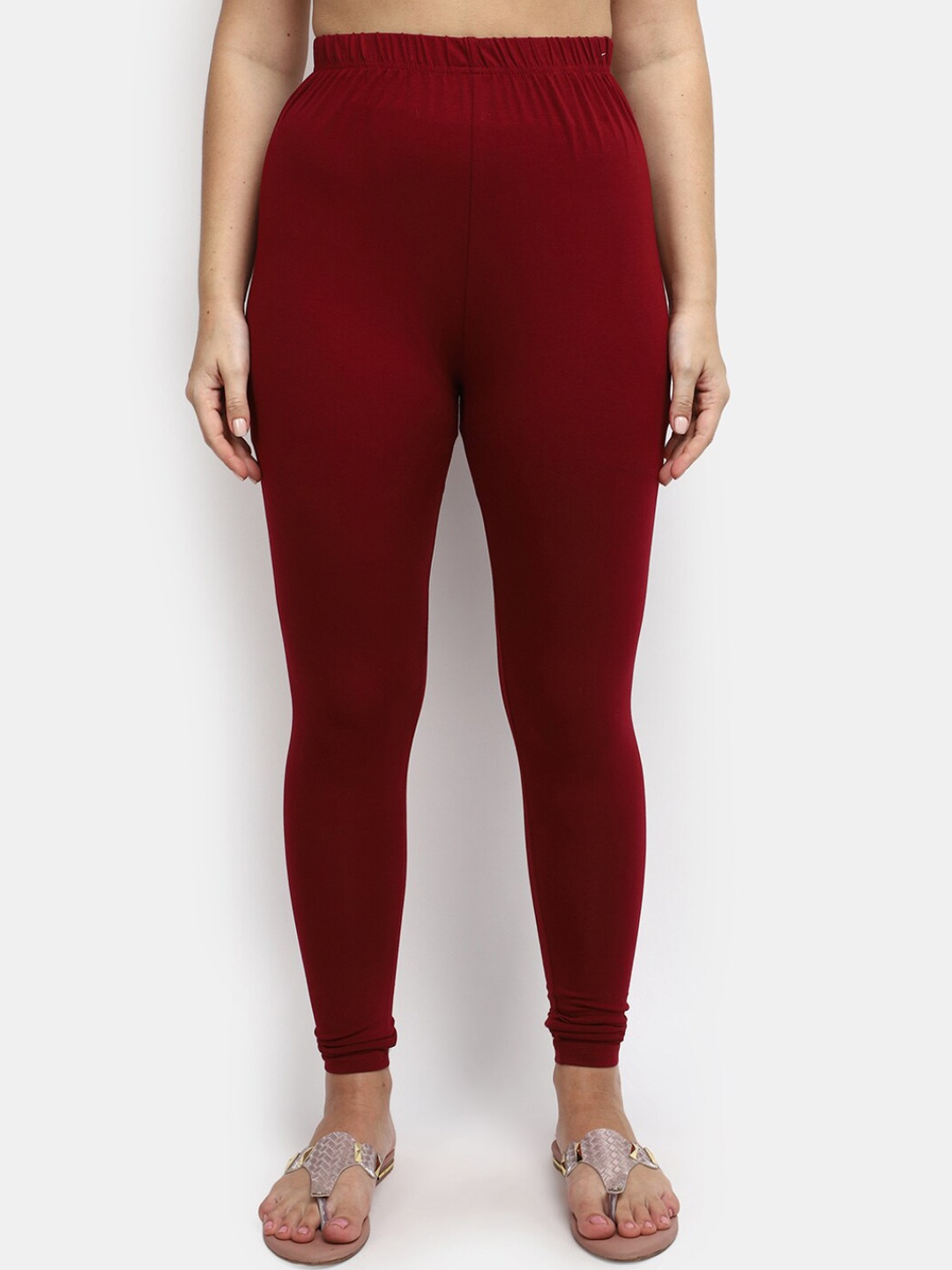 

V-mart Women Chudidar Length Leggings, Maroon