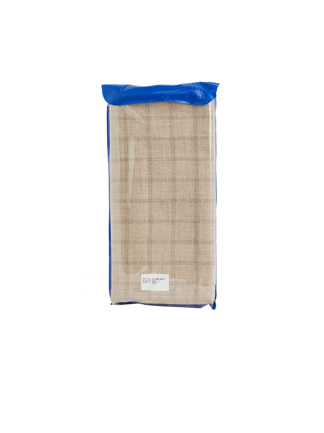 

SANGAM Men Checked Blazer Fabric, Beige